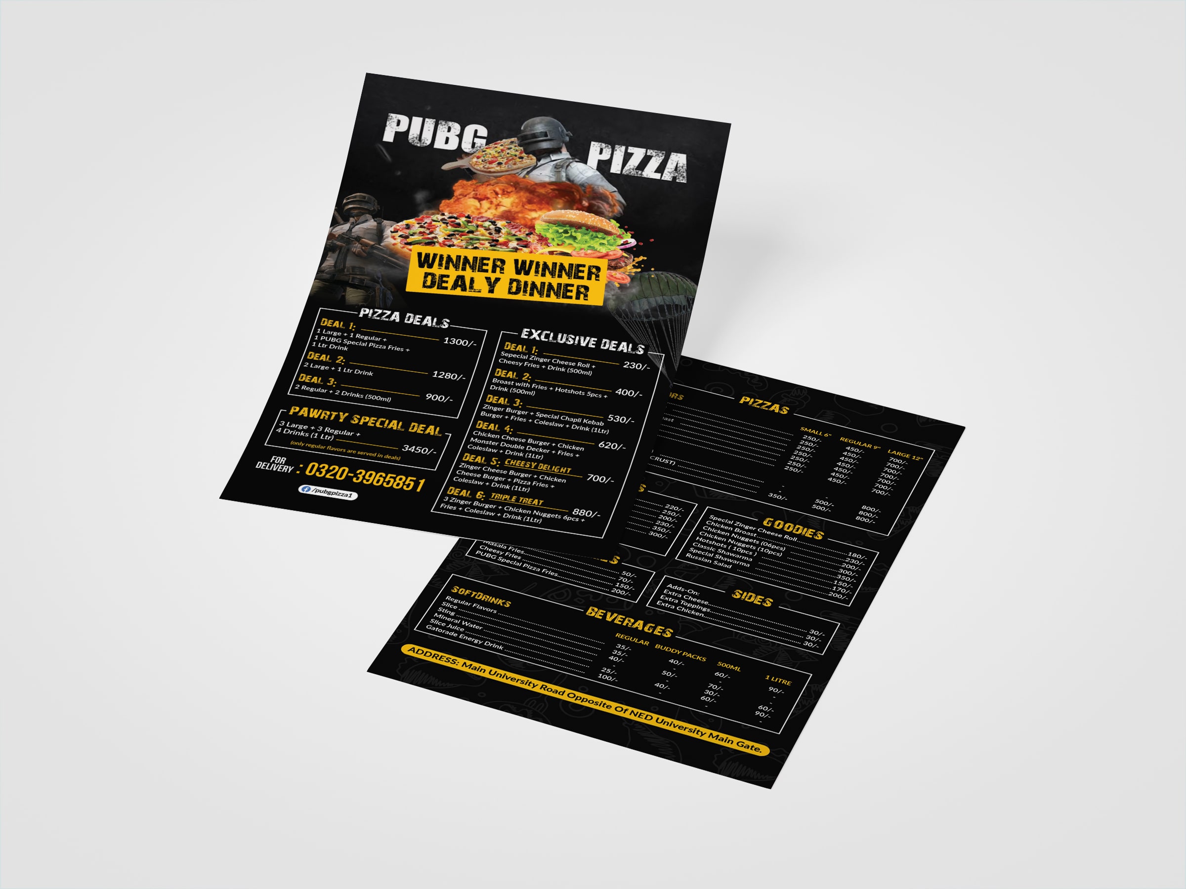 brochure-design double vertical layout