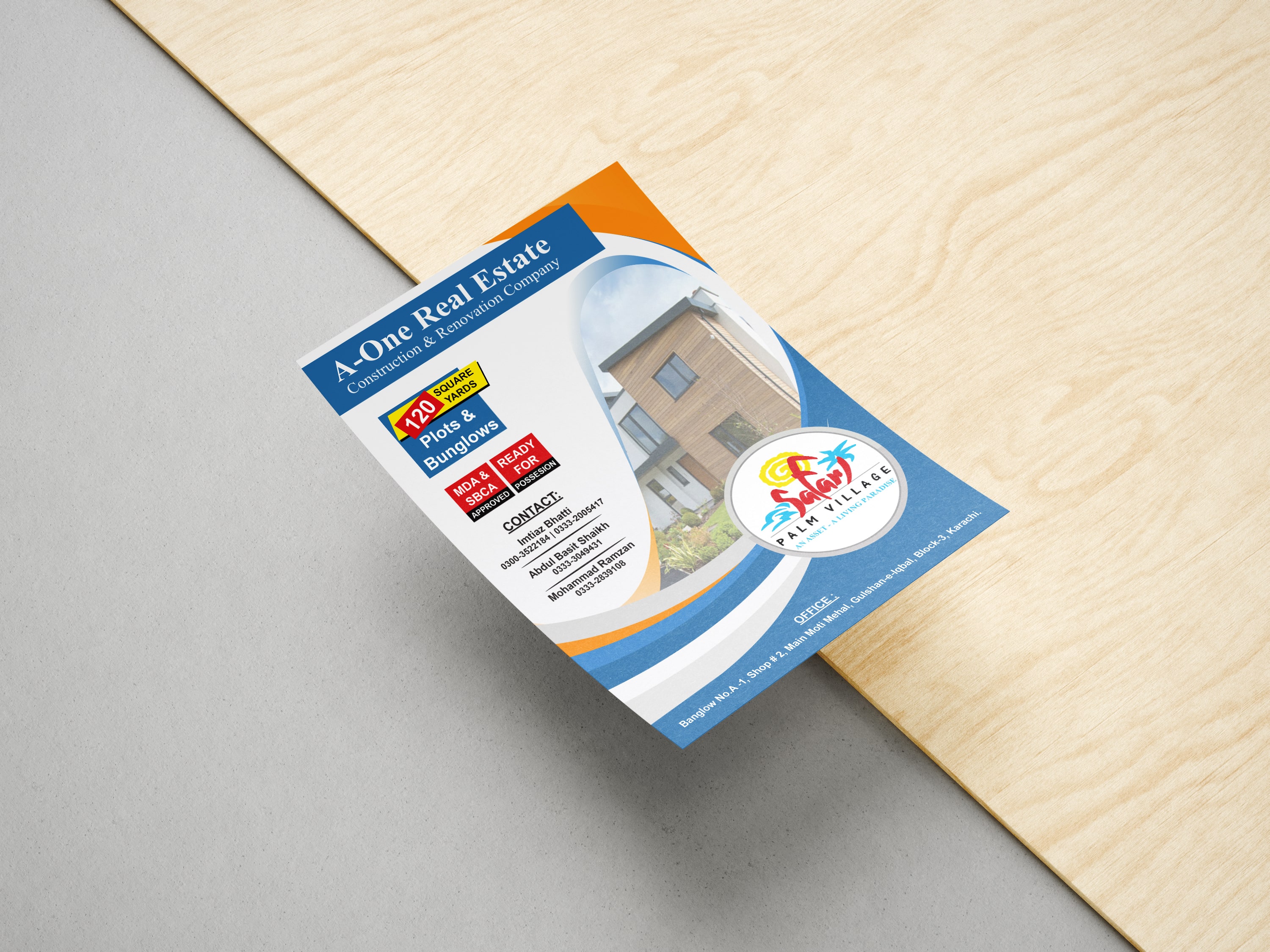 brochure-design a5 flyer mockup