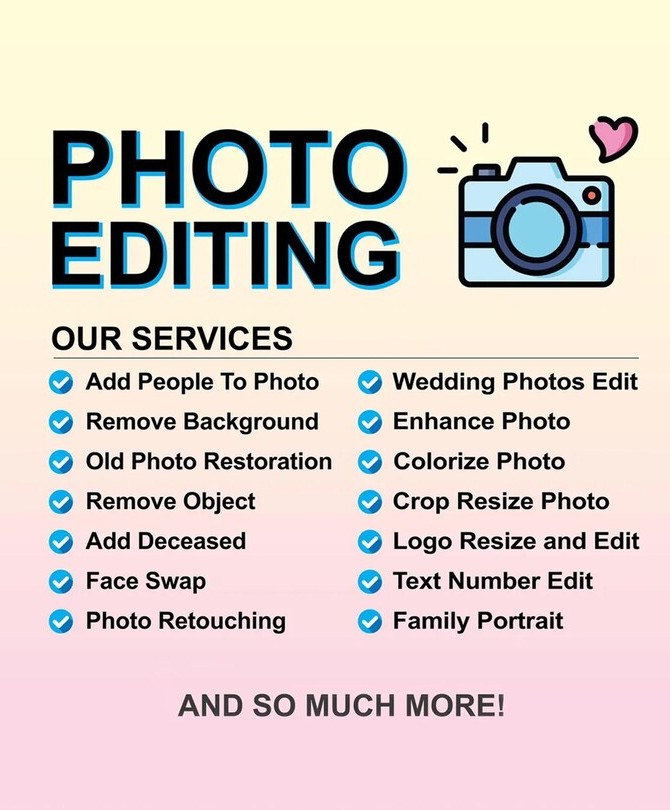 Image Editing - Adobe Photoshop, Editing & Retouching Services