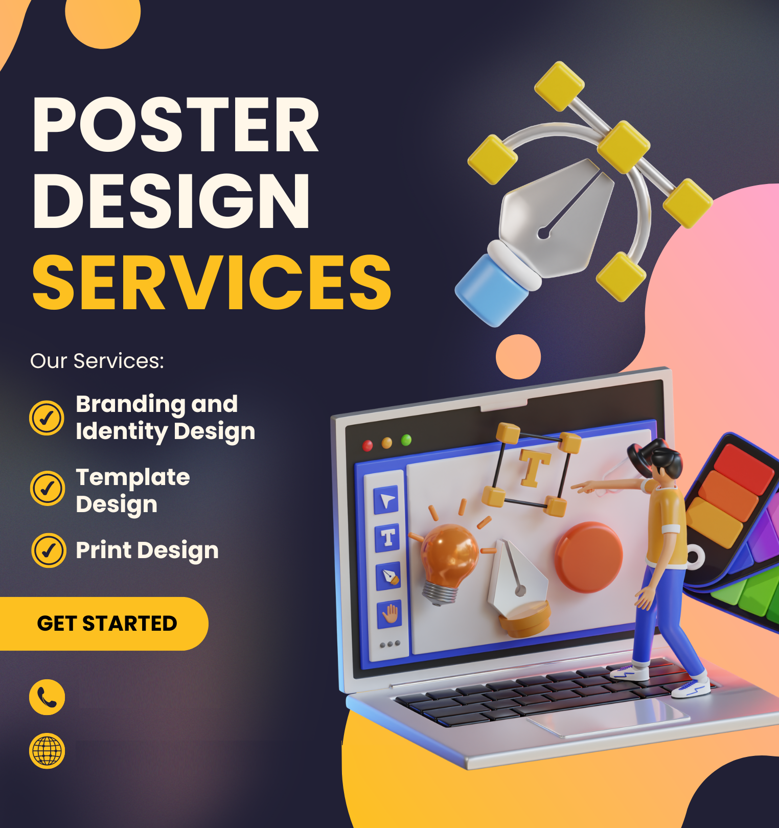 Professional Custom Printing Design Service