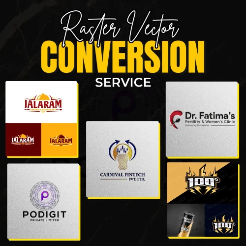 Raster to vector conversion service for professional vector graphics
