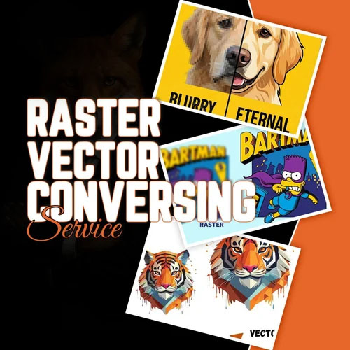 Raster to vector conversion service for custom vector artwork