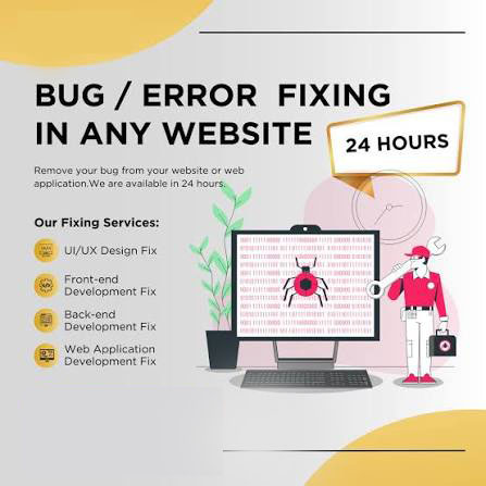 Website Bug Fixing Service For Website Error Solutions